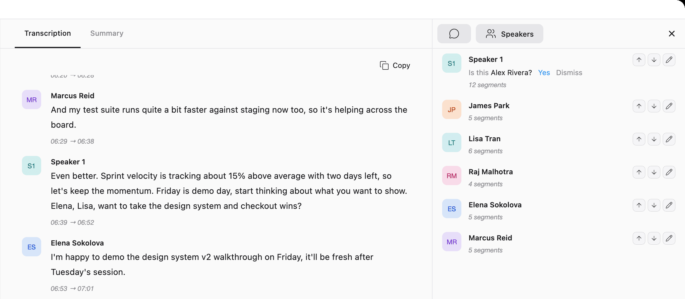 See Who Said What - Speaker Identification screenshot